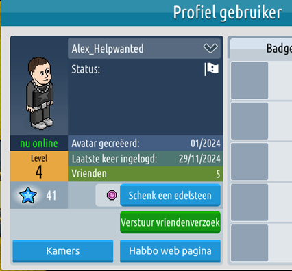 Profiel gebruiker