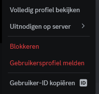 Screenshot Discord iemand blokkeren